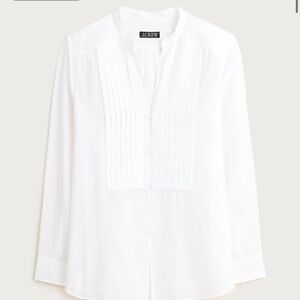 J.Crew Pintuck top in cotton voile